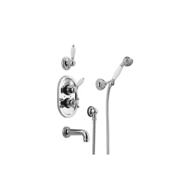 Afbeelding van Huber Croisette Inbouwset Badmengkraan Chroom 915.CS01H.CR
