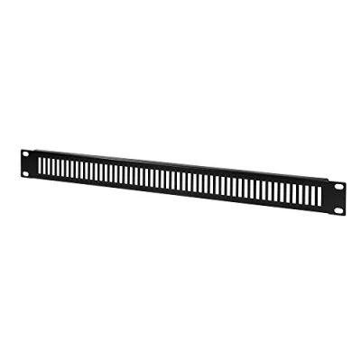 Afbeelding van LogiLink PN111B 19 inch Afdekking voor patchkast 1 HE Geperforeerd Zwart