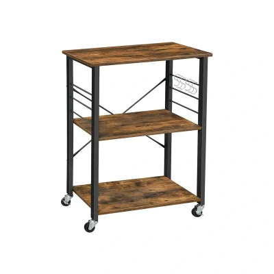 Afbeelding van Oprolbare Keukenplank Verplaatsbare Opslag Mobiele Organisator Industrieel Ontwerp 60cm x 40cm 89cm
