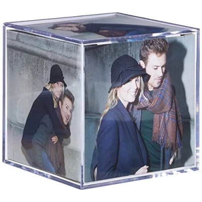 Afbeelding van Walther Design Photo Cube 8,5 x cm gemaakt van Art Glass Double Pack, MW100AD