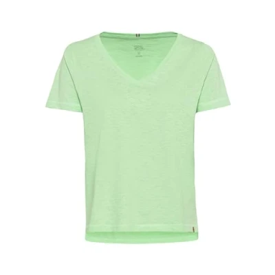 Afbeelding van camel active Vneck Tshirt basic, Dames, Maat: Small, Pistaccio
