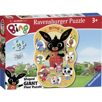 Afbeelding van Ravensburger 5563 Bing Bunny 24 delige reuzenbodempuzzel voor kinderen vanaf 3 jaar, meerkleurig, 49,7 x 69,9 0,2 cm