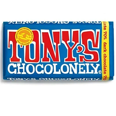 Afbeelding van Tony&#039;s Chocolonely Pure Chocolade 70% Reep 180g, 2
