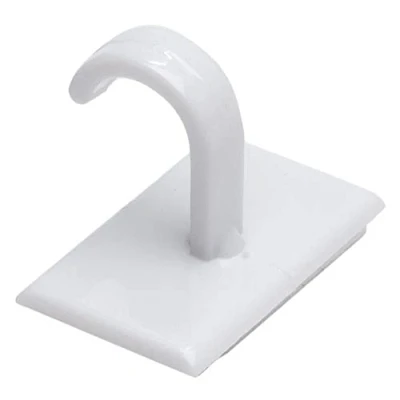 Afbeelding van Bulk Hardware BH00038 zelfklevende haken wit (verpakking van 6)