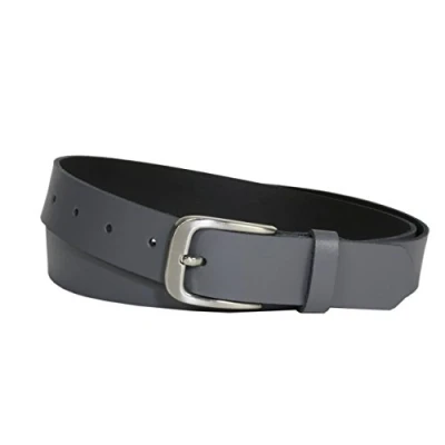 Afbeelding van Vascavi leren riem, 3 cm breed, Made in Germany, echt riem voor dames en heren, te korten, grijs, 105 Gesamtlänge 115