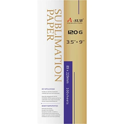 Afbeelding van A SUB Sublimatiepapier voor Mok Grootte, 89x229mm, 100 vellen, 120 g/m², Compatibel met EPSON, SAWGRASS, RICOH, BROTHER Sublimatieprinter