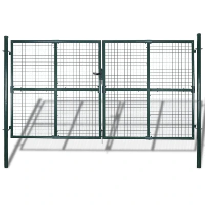 Afbeelding van Tuinpoort modern hekwerk 289 x 200 cm / 306 250 (donkergroen)