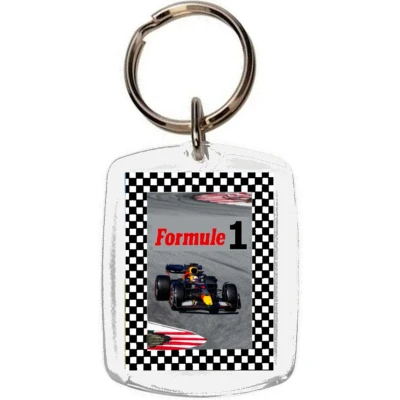 Afbeelding van Sleutelhanger plexiglas Formule 1 Gratis Verzonden
