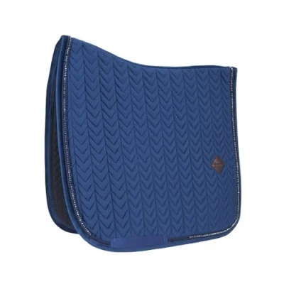 Afbeelding van Kentucky Zadeldekje Full Marineblauw Velvet Dressuur Zadeldoek
