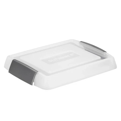 Afbeelding van SUNWARE Nesta Verhoogd deksel voor box 17/32/45/50 ltr. transparant/metaal