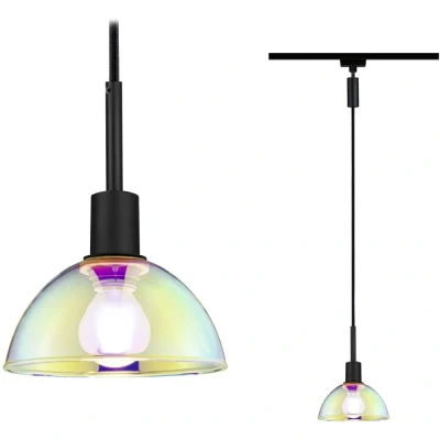 Afbeelding van Paulmann Sarrasani Hanglamp URail E14 Zwart (mat), Dichroic