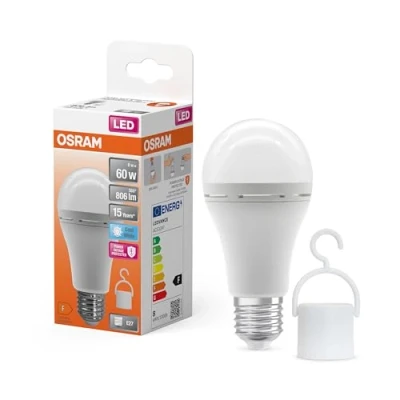 Afbeelding van OSRAM 4099854190131 LED lamp Energielabel F (A G) E27 Peer 8 W = 60 Neutraalwit (Ø x h) mm 1 stuk(s)