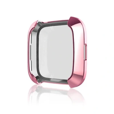 Afbeelding van Fitbit Versa 1 soft TPU case (volledig beschermd) Roze
