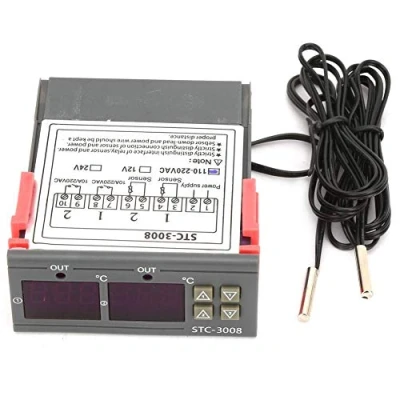 Afbeelding van STC 3008 Temperatuurregelaar Dual Display NTC Probe Sensor Digitale Temperatuur Thermostaat Controller(110 220VAC)