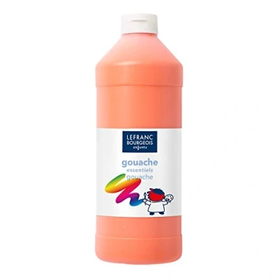 Afbeelding van Lefranc Bourgeois 188514 Value kinder plakkaatverf op waterbasis, heldere kleuren, ondoorzichtig, gebruiksklaar, afwasbaar, doseeropening, fles van 1000 ml Oranje