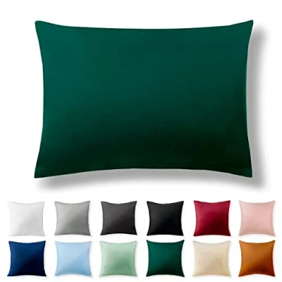 Afbeelding van Alreya 100% katoen renforcé kussensloop 40 x 60 cm met YKK ritssluiting Hypoallergeen zonder chemische stoffen Bosgroen