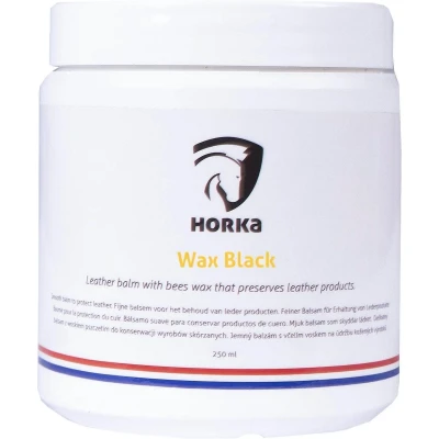 Afbeelding van Horka Leder Balm met Bees Wax Zwart 250ml