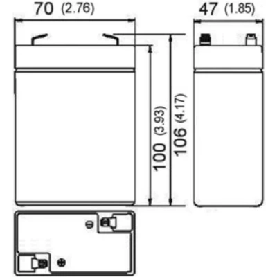 Afbeelding van GAB A04 replica batterij geschikt voor kernweegschalen N, CFS, CPB D / RPB