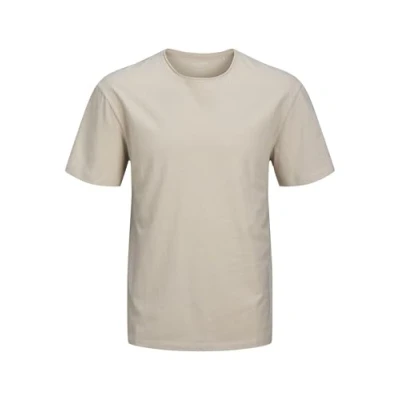 Afbeelding van Jack &amp; Jones Einfarbig Rundhals Tshirt basic, Heren, Maat: Large, Moonbeam