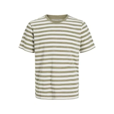 Afbeelding van Jack &amp; Jones Jorvarenna Stripe Tee Ss Crew Neck, Silver Sage, M
