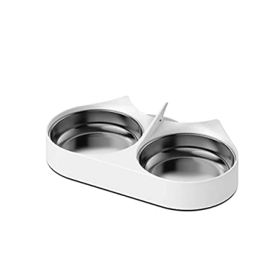 Afbeelding van PETLIBRO Voedingssplitter voor huisdieren met roestvrijstalen kommen, automatische voerbak twee katten of honden, geschikt kattenvoederbak PLAF005, PLAF006, PLAF103,