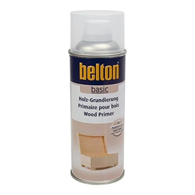 Afbeelding van Spuitbus hout primer grondverf transparant Belton 400 ml