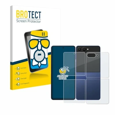 Afbeelding van BROTECT Screenprotector voor Samsung Galaxy Z Flip 7 (Voor+Achter) Folie Beschermfolie Beschermglas matte