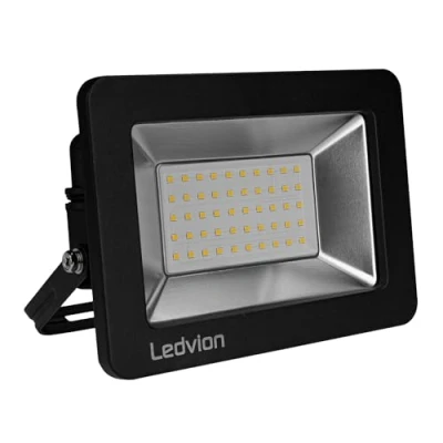 Afbeelding van Ledvion LED Breedstraler, 50 watt Osram 4000K 4250 lumen werklamp, outdoor Breedstraler IP65 waterdicht, met snelkoppeling