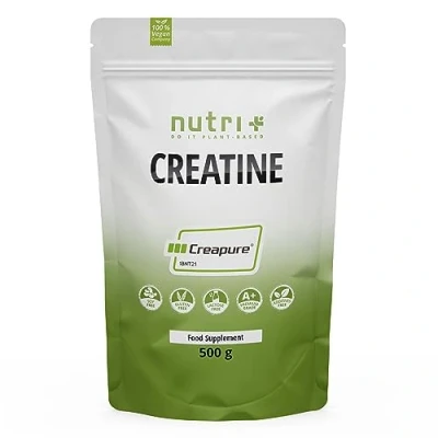 Afbeelding van Creapure 500g CREATIN MONOHYDRATE Powder 99,99% zuiver hoogste dosering Ultrafine Creatine Neutraal Nutri Plus Vegan premium kwaliteit uit Duitsland