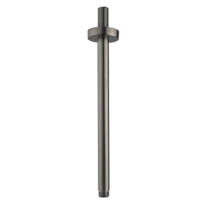 Afbeelding van Wiesbaden Caral douchearm met plafondbevestiging 30 cm gunmetal