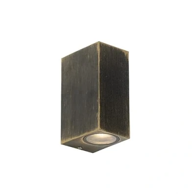 Afbeelding van QAZQA Moderne wandlamp antiek goud 2 lichts IP44 Baleno
