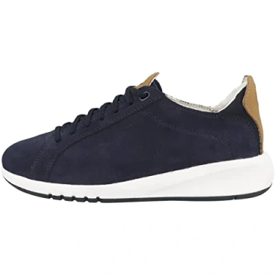 Afbeelding van Geox Dames D Aerantis Sneaker, Navy/Camel, 39 EU, Navy Camel, EU