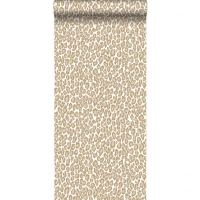 Afbeelding van Leen Bakker ESTAhome Behang Panterprint Donker Beige 0.53 X 10.05 M Vlies