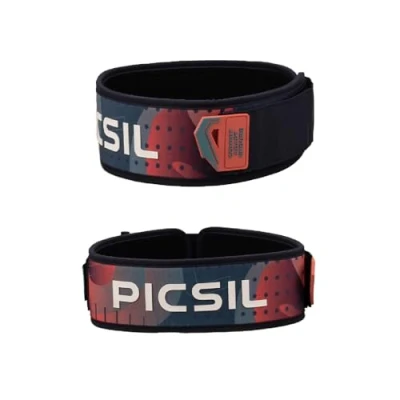 Afbeelding van PICSIL rechte heupgordel van neopreen, ideaal voor powerlifting, squats, deadlifting, gewichtheffen, ontworpen alle soorten atleten, 2 kleuren, 4 maten (Navy, M)