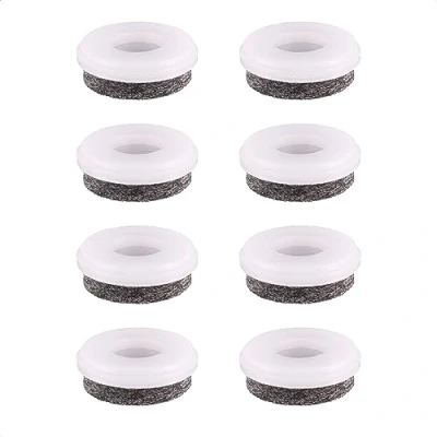 Afbeelding van WAGNER QuickClick® Viltglijders Meubelglijders Stoelglijders vervanging I set van 8 vervangingsglijders verwisselbaar wolvilt ULTRASOFT Ø 25 mm voor basisdeel Made in Germany 15829400