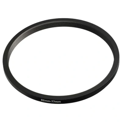 Afbeelding van vhbw Step down ring adapter van 82 mm naar 77 voor cameralens filteradapter, metaal, zwart