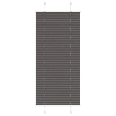 Afbeelding van vidaXL Plissé rolgordijn 65x150 cm stofbreedte 64,4 polyester zwart