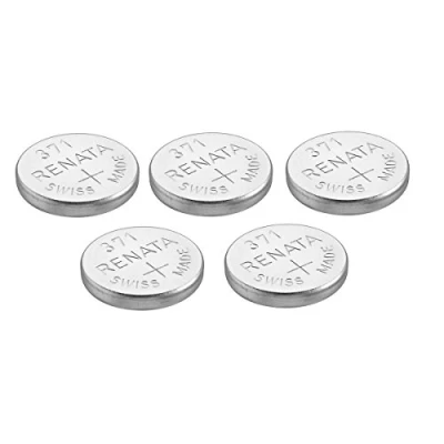 Afbeelding van Renata 5 horlogebatterijen, Zwitsers product, 371 of SR 920 SW, 1,5 V, zilver