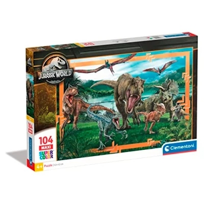 Afbeelding van Clementoni Legpuzzel Super Color Maxi Jurassic World, 104st.