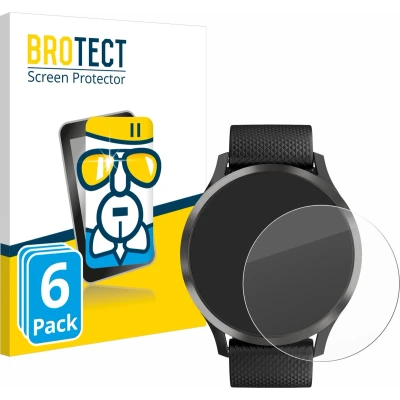 Afbeelding van BROTECT Screenprotector voor Garmin vivomove HR Folie Beschermfolie Beschermglas transparant (6 Stuks)