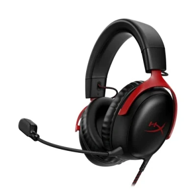 Afbeelding van HYPERX Cloud III bekabelde gamingheadset, pc, PS5, Xbox Series XS, schuine drivers van 53 mm, DTS, traagschuim, duurzaam frame, ultraheldere microfoon 10 USB C, A, 3,5 mm