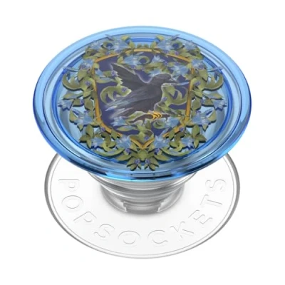 Afbeelding van PopSockets: PopGrip Uitbreidbare standaard en grip met verwisselbare bovenkant voor smartphones tablets, Harry Potter Birthday Ravenklauw Floral Crest