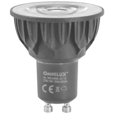 Afbeelding van Omnilux GU 10 230V COB 5W LED 1800 3000K dim2warm