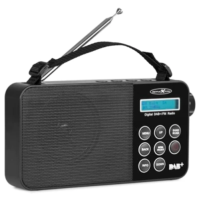 Afbeelding van Reflexion TRA2350DAB draagbare DAB+/FM radio met hoofdtelefoonuitgang, draagriem en uittrekbare telescopische antenne (30 zendergeheugens)