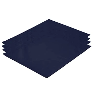 Afbeelding van Hoogwaardige placemat placemats 4 stuks van 100% katoen collectie concept, kleur en grootte naar keuze (placemat set 46x36cm, marineblauw)