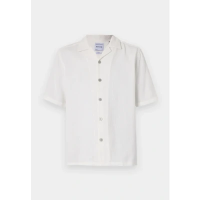 Afbeelding van Only &amp; Sons Onsbertil Waffle Resort Shirt Overhemd, Heren, Maat: Medium, Cloud dancer