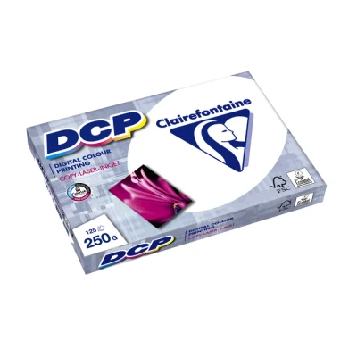 Afbeelding van Laserpapier Clairefontaine DCP A4 250gr wit 125vel