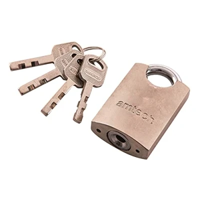 Afbeelding van Amtech T1610 40mm Staal Hangslot met Sleutels, 7mm Gehard Beugel, Precisie Vergrendeling Mechanisme Beveiliging