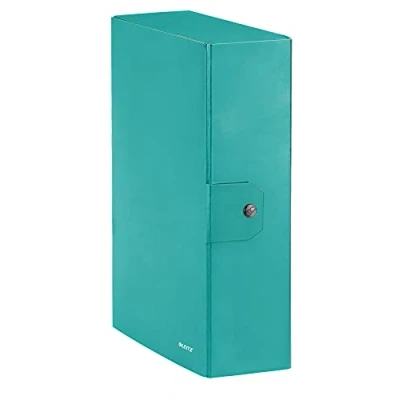 Afbeelding van Leitz, houder, toetssluiting, geplastificeerd karton, formaat 25 x 35, WOW Dorso 10 cm aquamarijn