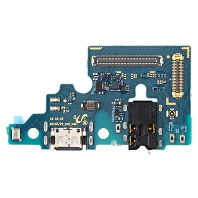 Afbeelding van OnlyTech Vervangende laadconnector voor de Samsung Galaxy A51 A515F Intern reserveonderdeel bestaande uit USB type C stekker, microfoon, antenne en jackstekker